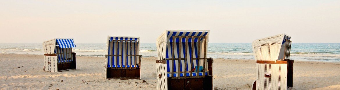 Strandkörbe am Strand von Dangast